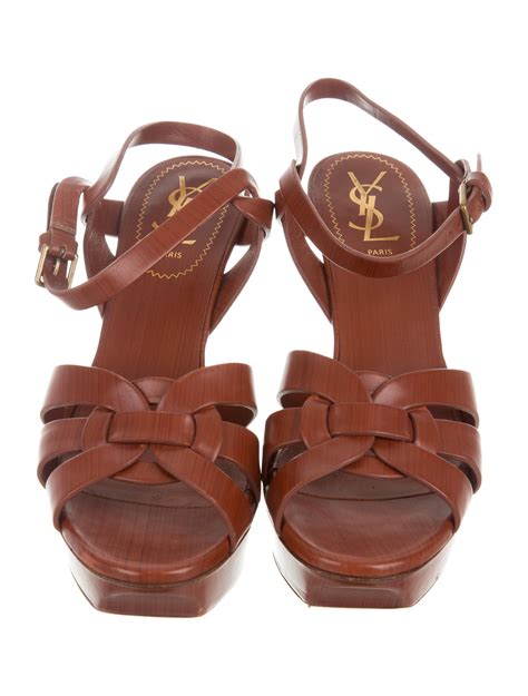 ysl cage sandals|saint laurent tribute platform sandals.